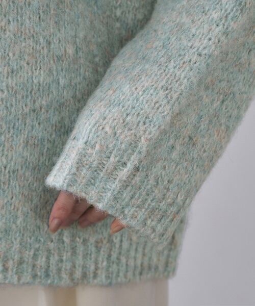 OPAQUE.CLIP（オペークドットクリップ）の「カラーMIXリラクシーミドルゲージニット【洗濯機OK】（ニット/セーター・レディース・ピンク系その他/アイボリー系3/サックスブルー系3・00）」の21枚目の写真
