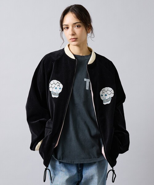 THRIFTY LOOK (スリフティールック) SOUVENIR JACKET THRIFTY LOOK /スリフティルック】 / SNAKE & SKULL SOUVENIR JACKET