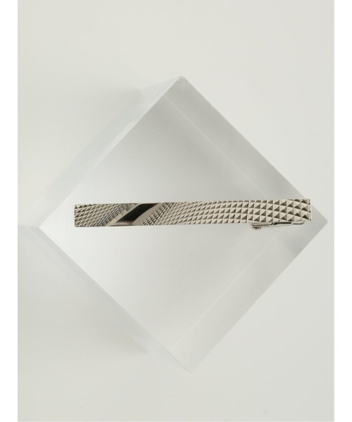 TAKA-Q（タカキュー）の「【日本製 ネクタイピン】タカキュー カーブダイヤカット タイバー（ネクタイピン・メンズ・シルバー・FREE）」の4枚目の写真