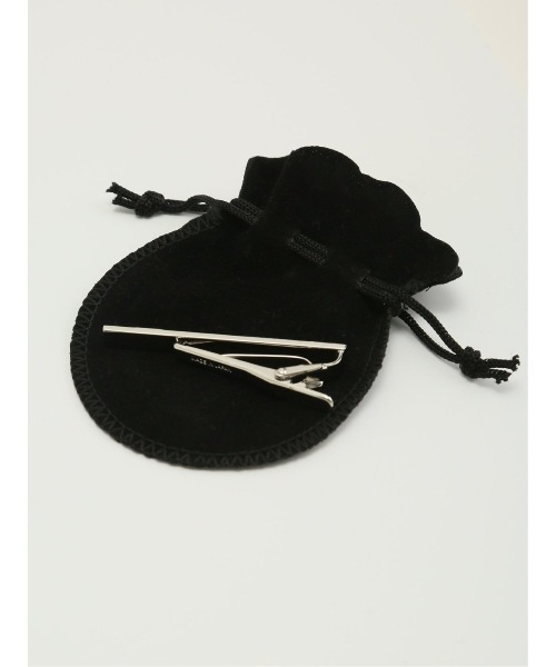 TAKA-Q（タカキュー）の「【日本製 ネクタイピン】タカキュー カーブダイヤカット タイバー（ネクタイピン・メンズ・シルバー・FREE）」の5枚目の写真