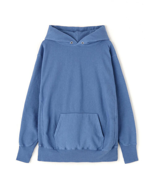 ATON（エイトン）の「ATON（エイトン）NATURAL DYED URAKE | HOODIE【2026年入荷モデル】（パーカー・メンズ・ブルー/モスグリーン・4/6）」の13枚目の写真