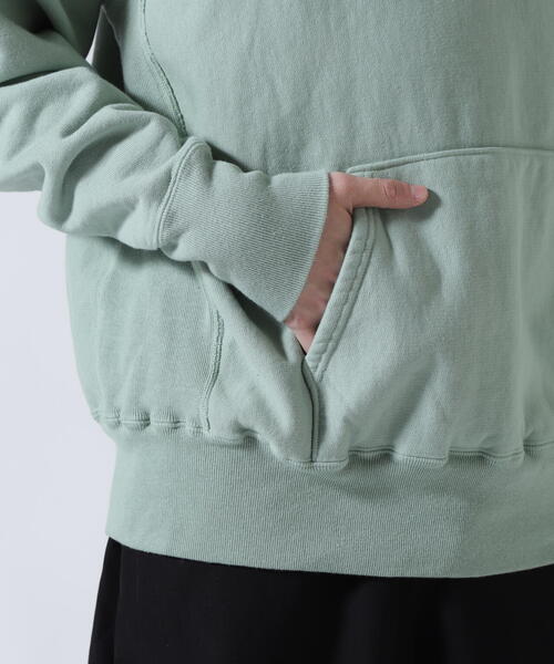 ATON（エイトン）の「ATON（エイトン）NATURAL DYED URAKE | HOODIE【2026年入荷モデル】（パーカー・メンズ・ブルー/モスグリーン・4/6）」の20枚目の写真