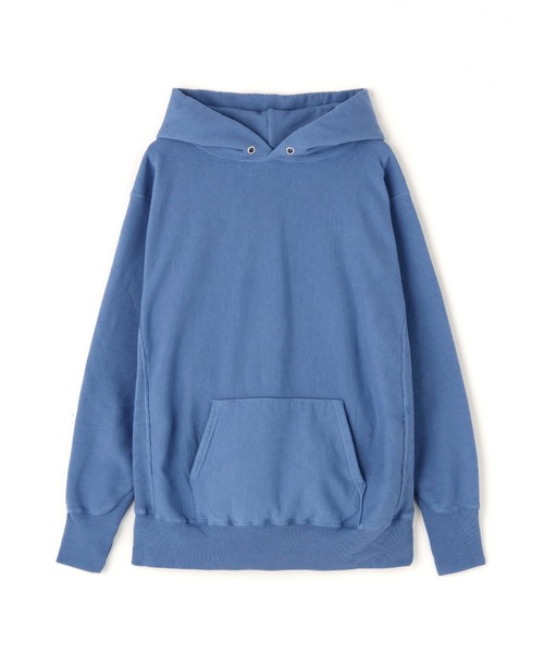 ATON（エイトン）の「ATON（エイトン）NATURAL DYED URAKE | HOODIE【2026年入荷モデル】（パーカー・メンズ・ブルー/モスグリーン・4/6）」の7枚目の写真