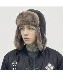 EIGHTVOLUME（エイトボリューム）の「EVレザートルーパーハット (ブラック)（ハット）」