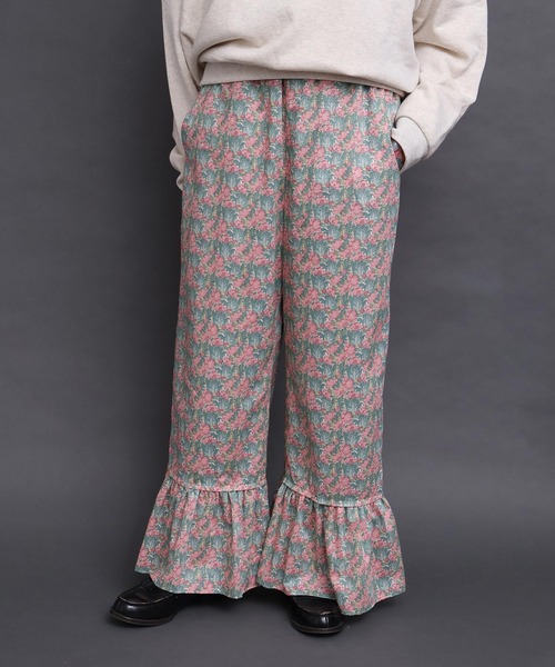 I am I in fact...（アイアムアイインファクト）の「Liberty frill パンツ（その他パンツ・レディース・グリーン/オレンジ・FREE）」の2枚目の写真