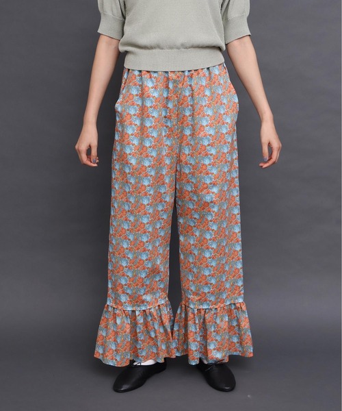 I am I in fact...（アイアムアイインファクト）の「Liberty frill パンツ（その他パンツ・レディース・グリーン/オレンジ・FREE）」の13枚目の写真