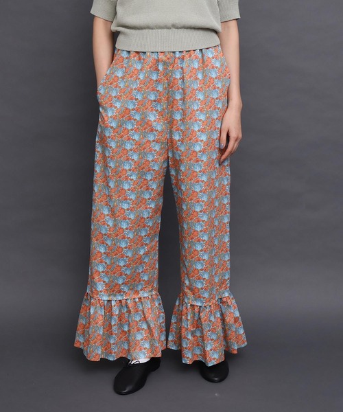 I am I in fact...（アイアムアイインファクト）の「Liberty frill パンツ（その他パンツ・レディース・グリーン/オレンジ・FREE）」の12枚目の写真