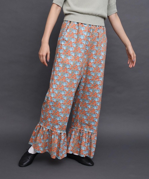 I am I in fact...（アイアムアイインファクト）の「Liberty frill パンツ（その他パンツ・レディース・グリーン/オレンジ・FREE）」の7枚目の写真