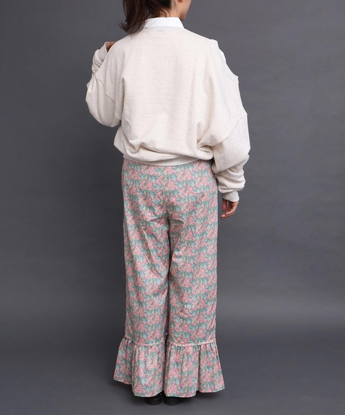 I am I in fact...（アイアムアイインファクト）の「Liberty frill パンツ（その他パンツ・レディース・グリーン/オレンジ・FREE）」の17枚目の写真