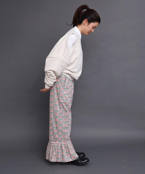 I am I in fact...（アイアムアイインファクト）の「Liberty frill パンツ（その他パンツ・レディース・グリーン/オレンジ・FREE）」の18枚目の写真