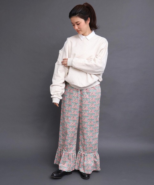 I am I in fact...（アイアムアイインファクト）の「Liberty frill パンツ（その他パンツ・レディース・グリーン/オレンジ・FREE）」の19枚目の写真