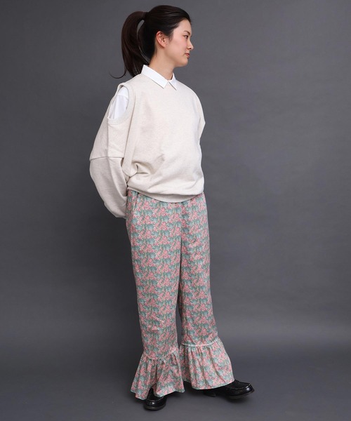 I am I in fact...（アイアムアイインファクト）の「Liberty frill パンツ（その他パンツ・レディース・グリーン/オレンジ・FREE）」の20枚目の写真