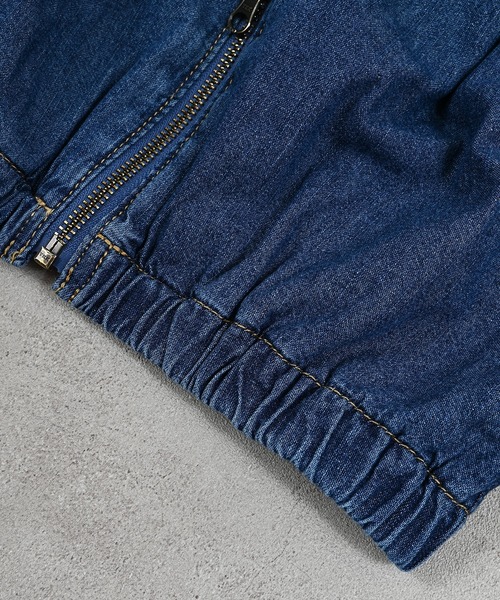 Ocean&Ground（オーシャン&グラウンド）の「ノーカラーフリルデニムJKT（デニムジャケット・キッズ・ライトブルー/ダークブルー・110/100/140/130/120）」の13枚目の写真