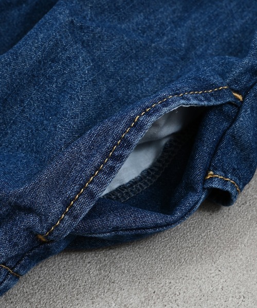 Ocean&Ground（オーシャン&グラウンド）の「ノーカラーフリルデニムJKT（デニムジャケット・キッズ・ライトブルー/ダークブルー・110/100/140/130/120）」の15枚目の写真