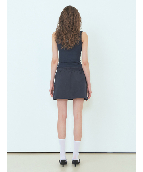 ETMON(エトモン)の「Pocket Rivet Mini Skirt Navy(スカート・レディース・その他・FREE)」の3枚目の写真
