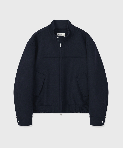 KIIMUIR(キミュア)の「ウール ヘリングトンジャケット_ネイビー(ブルゾン・レディース・その他・X-LARGE/LARGE/MEDIUM)」の1枚目の写真