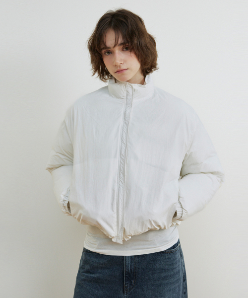 HANE(ハネ)の「スムースプファージャケット_ホワイト(ダウンジャケット/コート・レディース・その他・S/M)」の1枚目の写真