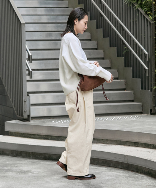 JOURNAL STANDARD(ジャーナルスタンダード)の「《追加2》Corduroy Barrel イージーパンツ(その他パンツ・レディース・アイボリー/ブラウン・36/38)」の7枚目の写真