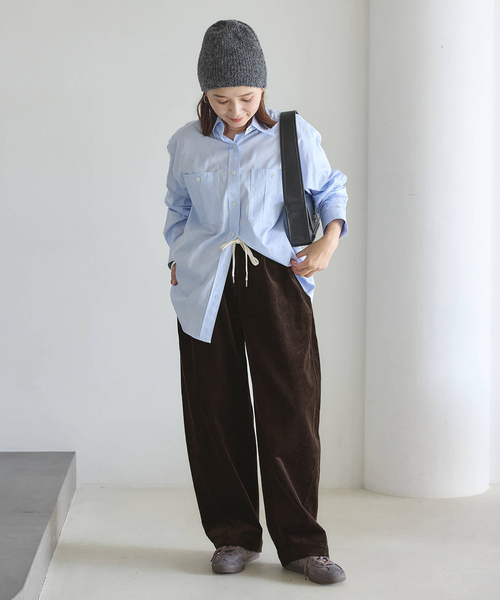 JOURNAL STANDARD(ジャーナルスタンダード)の「《追加2》Corduroy Barrel イージーパンツ(その他パンツ・レディース・アイボリー/ブラウン・36/38)」の19枚目の写真