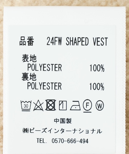 styles(スタイルス)の「WALK IN PARIS Brown shepherd vest 24FW SHAPED VEST(ベスト・メンズ・ブラウン・M/L)」の6枚目の写真