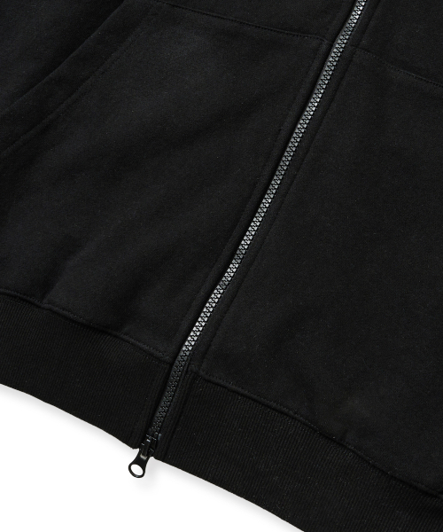 BROWNBREATH（ブラウンブレス）の「[25FALL] TAG HOOD ZIP UP - BLACK（パーカー・メンズ・その他・2XL/XL/S/M/L）」の4枚目の写真