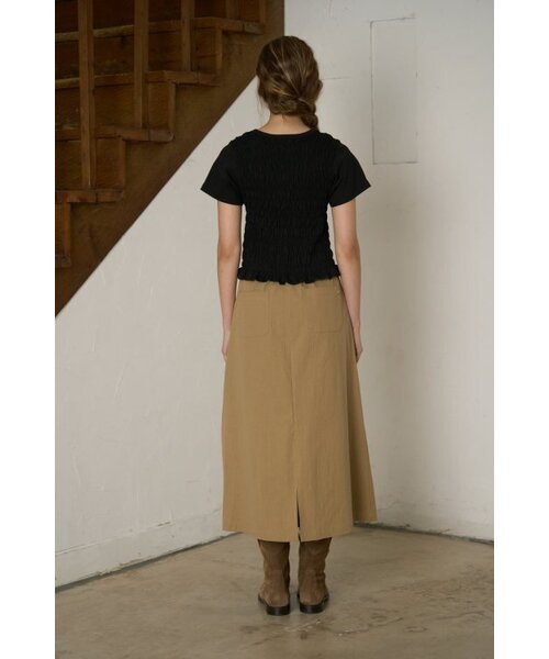 SSEMI(セミ)の「フェミニンスモーキングTシャツ-ブラック(Tシャツ/カットソー・レディース・その他・ONE SIZE)」の6枚目の写真
