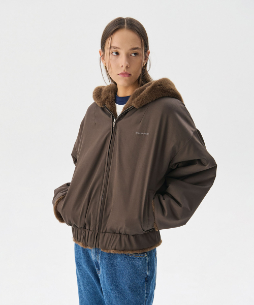 WNDERKAMMER(ブンダーカンマー)の「リバーシブルミンクファージャンパー_ブラウン(ムートンコート・レディース・その他・S/M)」の8枚目の写真