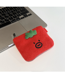 MONGDAENG（モンデン）の「マスタッシュレッドトマトミニポーチ ウンイ トマトミニコイン財布（PC・タブレットケース）」