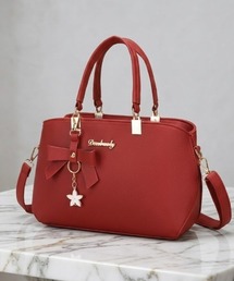 Mejoul（メジュール）の「【2026春夏新作】【ポーチ付】ショルダーベルトPUレザー2wayハンドバッグ（ハンドバッグ）」