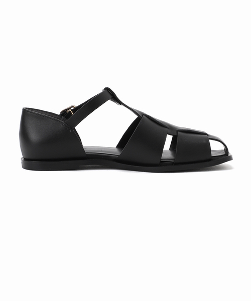 SLOBE IENA（スローブイエナ）の「SLOBE フラットグルカサンダル（サンダル・レディース・ブラック・23cm/23.5cm/24cm/24.5cm）」の9枚目の写真