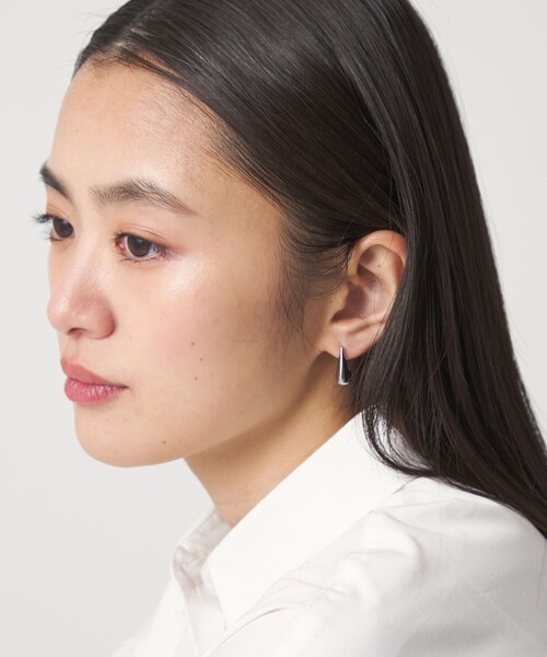 CITEN(シテン)の「<CITEN>ステンレススクエアボリュームピアス(ピアス(両耳用)・レディース・シルバー/ゴールド・FREE)」の3枚目の写真