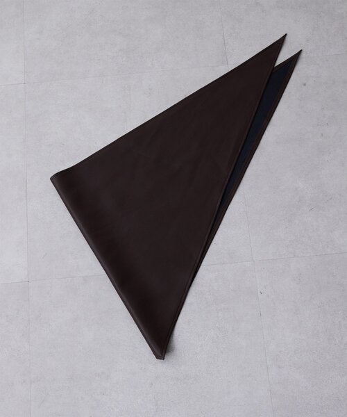 THE PAUSE（ザ ポーズ）の「【THE PAUSE】フェイクレザースカーフ（バンダナ/スカーフ・レディース・ブラック/ブラウン・FREE）」の3枚目の写真