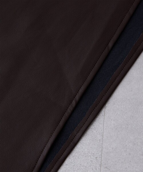 THE PAUSE（ザ ポーズ）の「【THE PAUSE】フェイクレザースカーフ（バンダナ/スカーフ・レディース・ブラック/ブラウン・FREE）」の4枚目の写真