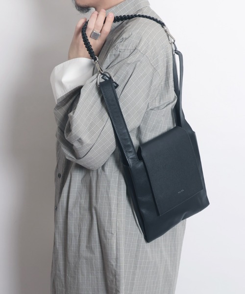 YArKA（ヤーカ）の「【YArKA/ヤーカ】real leather braided strap flap marche bag [wam11] / コブラ編フラップマルシェバッグ（ハンドバッグ・レディース・ブラック・FREE）」の8枚目の写真