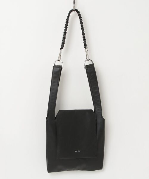 YArKA（ヤーカ）の「【YArKA/ヤーカ】real leather braided strap flap marche bag [wam11] / コブラ編フラップマルシェバッグ（ハンドバッグ・レディース・ブラック・FREE）」の12枚目の写真