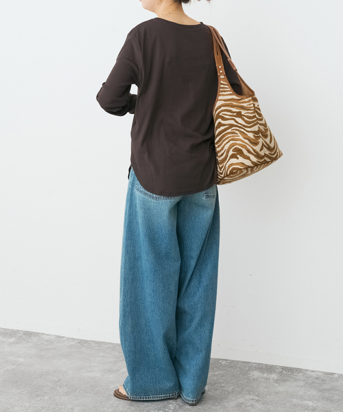 Spick & Span（スピックアンドスパン）の「接触冷感 / ドライタッチライトロンTEE（Tシャツ/カットソー・レディース・チャコールグレー/イエロー/ホワイト・FREE）」の10枚目の写真