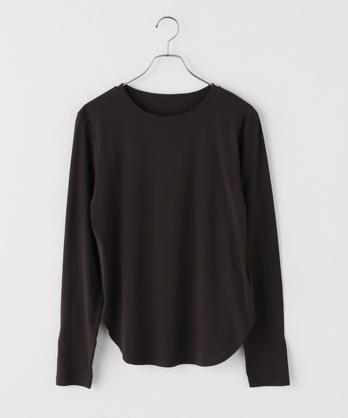 Spick & Span（スピックアンドスパン）の「接触冷感 / ドライタッチライトロンTEE（Tシャツ/カットソー・レディース・チャコールグレー/イエロー/ホワイト・FREE）」の17枚目の写真