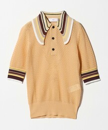 TOGA PULLA（トーガ　プルラ）の「＜TOGA PULLA＞レース ポロニット（ニット/セーター）」