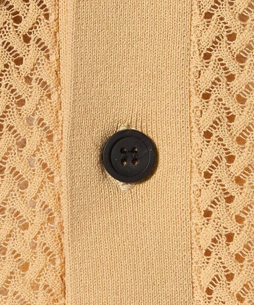 TOGA PULLA（トーガ　プルラ）の「＜TOGA PULLA＞レース ポロニット（ニット/セーター・レディース・ベージュ/ブラック・36）」の10枚目の写真