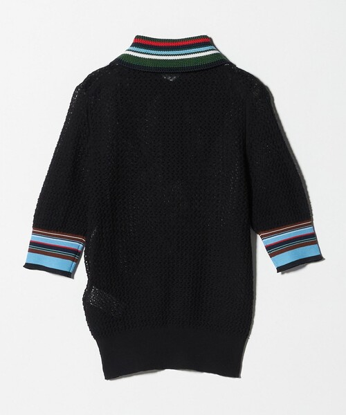 TOGA PULLA（トーガ　プルラ）の「＜TOGA PULLA＞レース ポロニット（ニット/セーター・レディース・ベージュ/ブラック・36）」の12枚目の写真