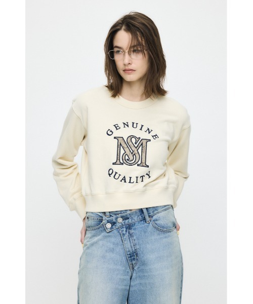 MOUSSY(マウジー)の「【26年SS新作】MOUSSY MONOGRAM LOGO スウェット(スウェット・レディース・ネイビー/レッド/アイボリー/杢グレー・FREE)」の7枚目の写真