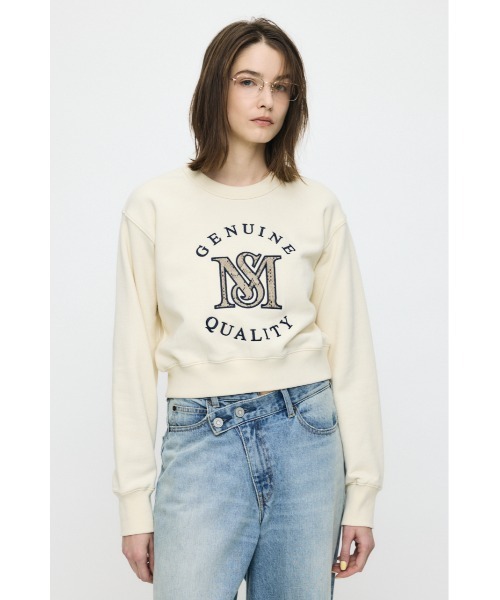 MOUSSY(マウジー)の「【26年SS新作】MOUSSY MONOGRAM LOGO スウェット(スウェット・レディース・ネイビー/レッド/アイボリー/杢グレー・FREE)」の8枚目の写真