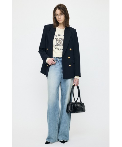 MOUSSY(マウジー)の「【26年SS新作】MOUSSY MONOGRAM LOGO スウェット(スウェット・レディース・ネイビー/レッド/アイボリー/杢グレー・FREE)」の11枚目の写真
