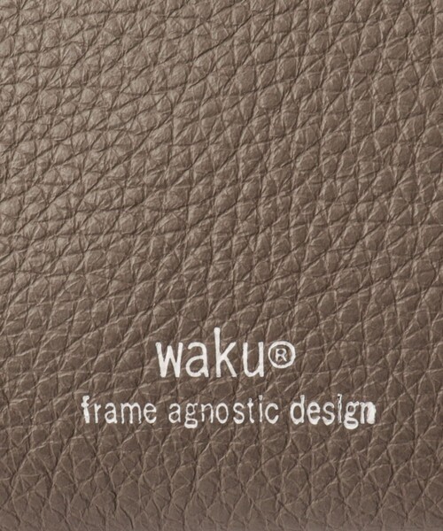 waku（ワク）の「【waku】レザーショルダーバッグ（WK-0109）（ショルダーバッグ・メンズ・グレイッシュベージュ/ブラック・FREE）」の12枚目の写真