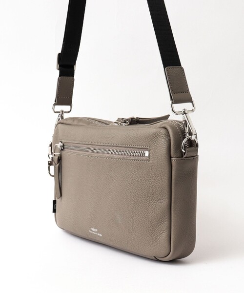 waku（ワク）の「【waku】レザーショルダーバッグ（WK-0109）（ショルダーバッグ・メンズ・グレイッシュベージュ/ブラック・FREE）」の13枚目の写真