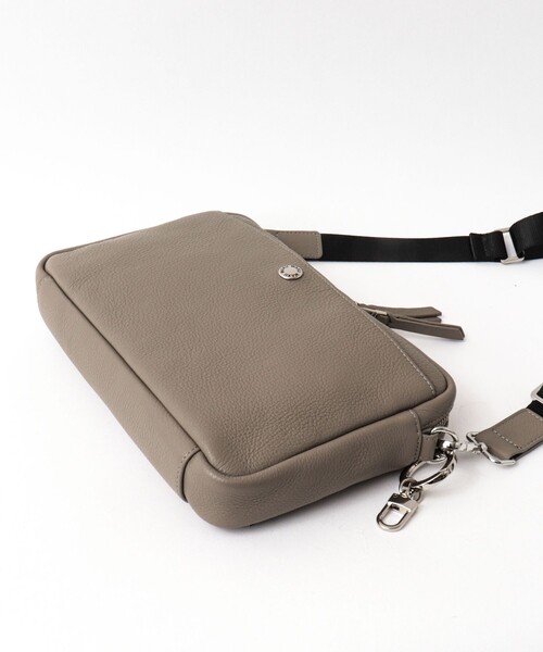 waku（ワク）の「【waku】レザーショルダーバッグ（WK-0109）（ショルダーバッグ・メンズ・グレイッシュベージュ/ブラック・FREE）」の15枚目の写真