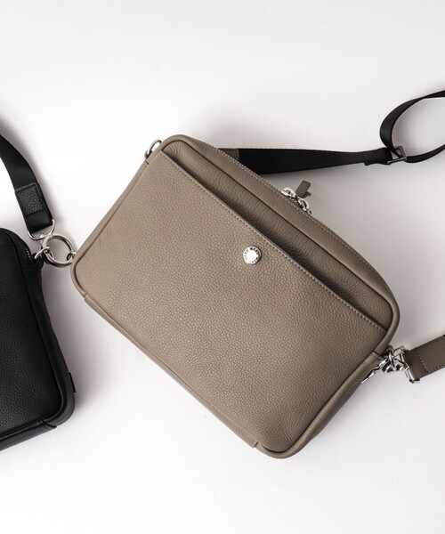 waku（ワク）の「【waku】レザーショルダーバッグ（WK-0109）（ショルダーバッグ・メンズ・グレイッシュベージュ/ブラック・FREE）」の21枚目の写真