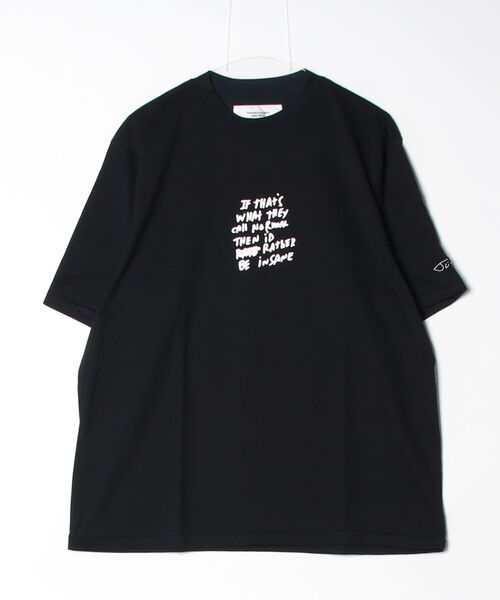 JOHN MASON SMITH(ジョンメイソンスミス)の「JOHN MASON SMITH JAI TANJU BE INSANE S/S T-SHIRT (26SCT-#253S)(Tシャツ/カットソー・メンズ・ブラック・LARGE)」の1枚目の写真