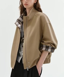 Fano Studios（ファノ ストゥディオズ）の「チェック柄切り替え ブルゾン FC26W007【Fano Studios】【2026SS】（ブルゾン）」