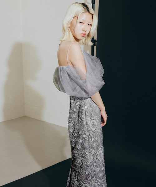 darial（ダリアル）の「【darial】offsholder lace dress / オフショルダーレースドレス（ドレス・レディース・ブラック/ブルー/ベージュ・S/M）」の5枚目の写真